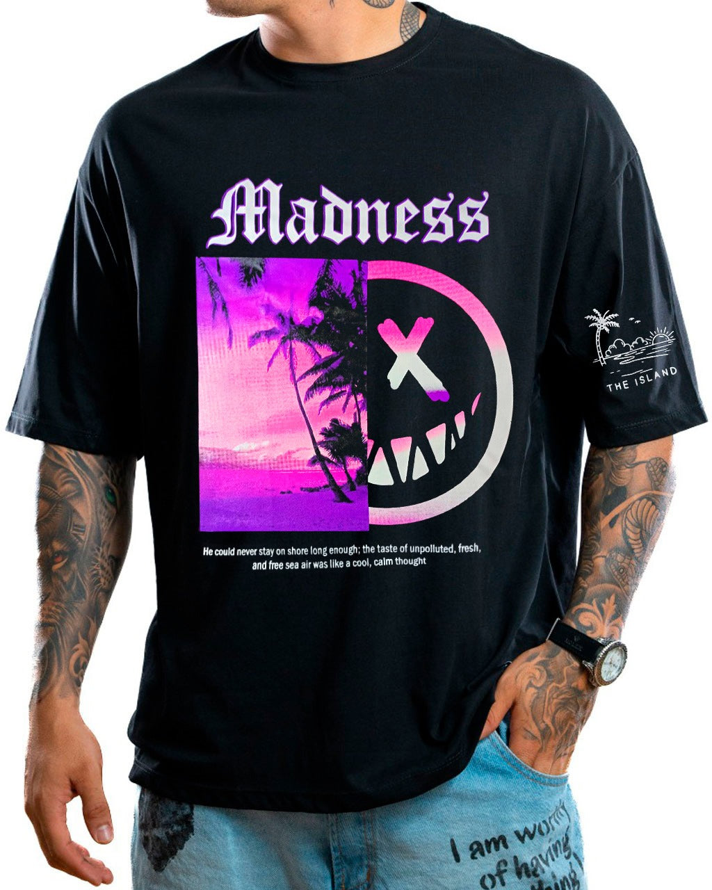 Oversize negra madness island - Stark Brand