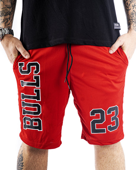 Pantaloneta Bulls roja - Stark Brand