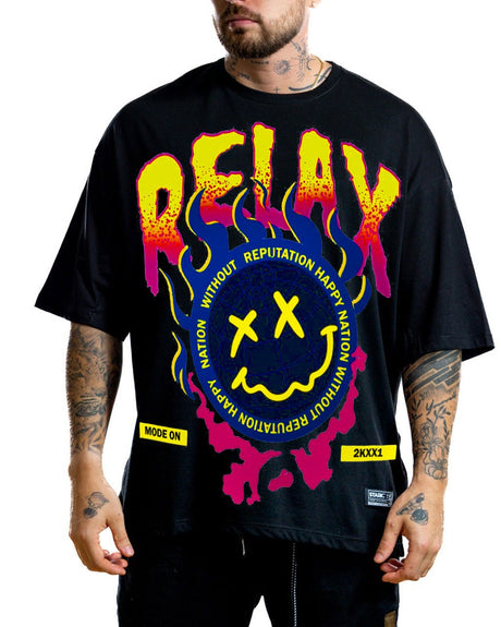 Oversize Negra RELAY - Stark Brand