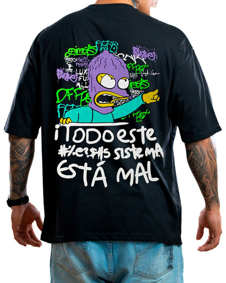 Oversize Negra Lisa Simpsons - Stark Brand